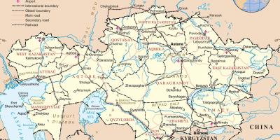 Kazahstānas valsts karti