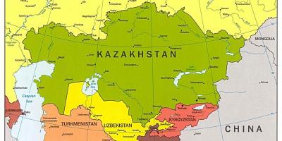 Kartes Kazahstānas kartes āzijā
