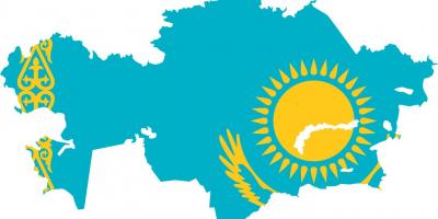 Kartes Kazahstānas karoga
